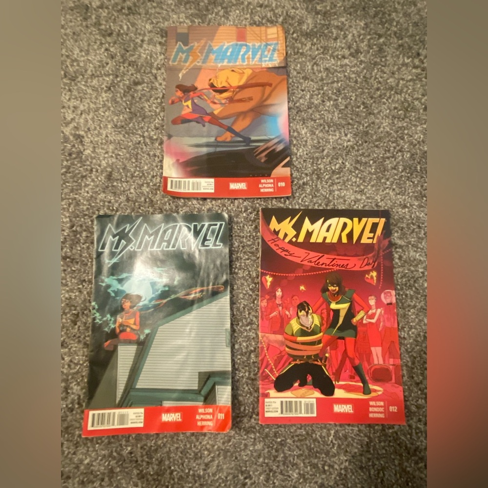 Three-Pack of Ms. Marvel Comics